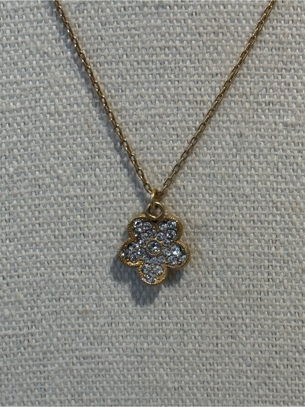 LA VIE PARISIENNE by Catherine Popesco~ Arpel 14K GP Flower Pendant Necklace EC